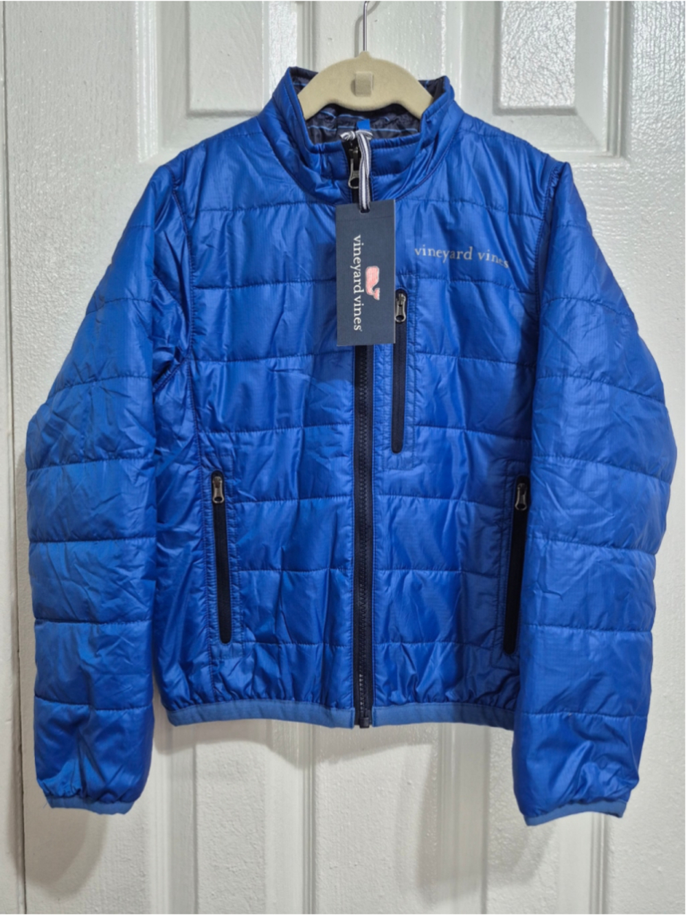 Boys Vineyard vines Puffer Jacket Size 6 Blue